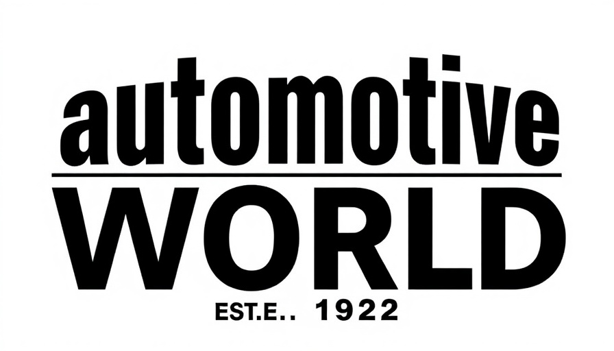 Automotive World logo text design.