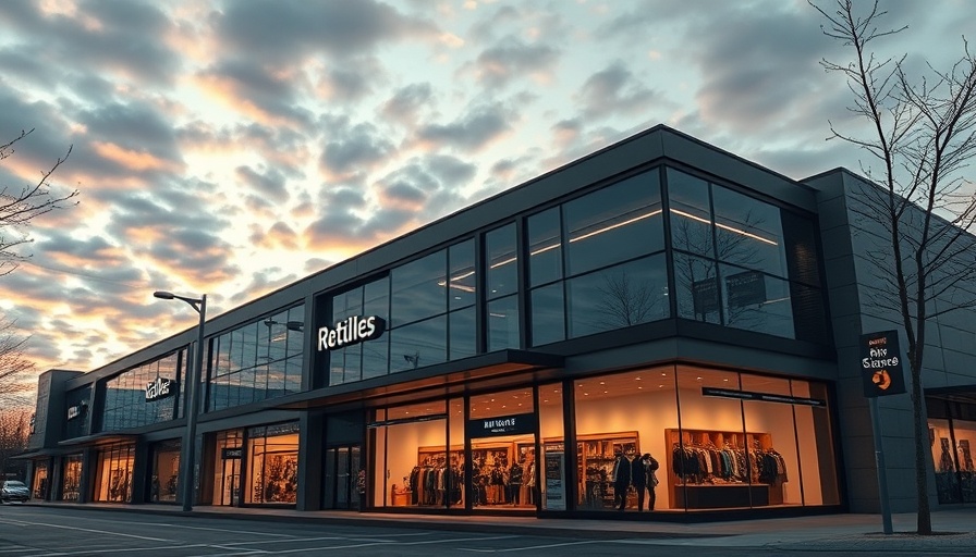 Modern exterior of The Paper Store with glass windows and signage.