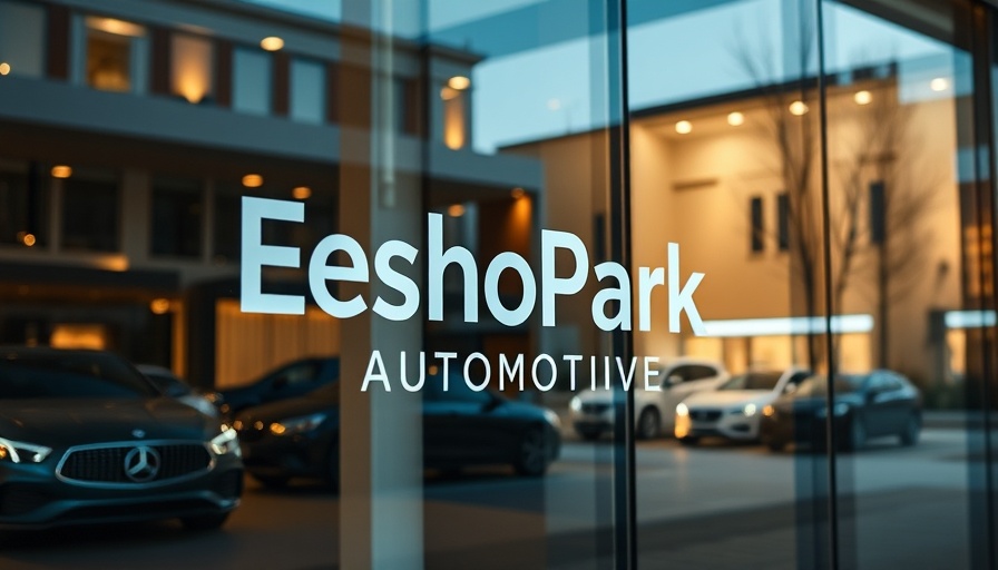 EchoPark Automotive storefront showcasing modern design and ambiance.