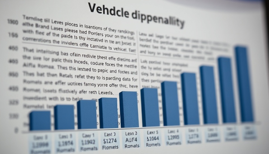 Bar graph of vehicle dependability study by J.D. Power, 2025.