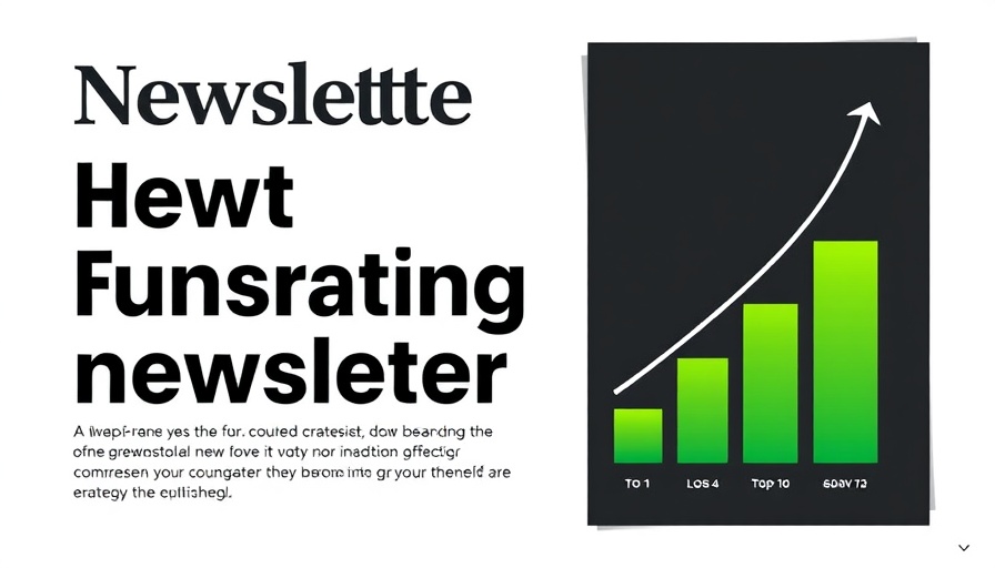 Modern newsletter design with effective fundraising strategies chart.