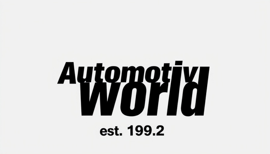 Automotive World logo text bold design for Farizon SV vans UK market entry