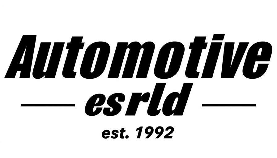 Automotive World logo established 1992, minimalist design