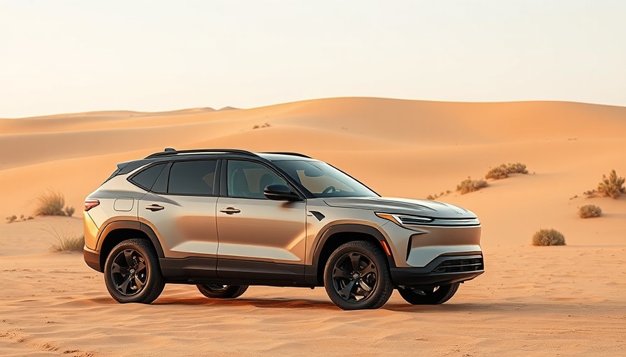 2025 Rivian R1S California Dune Edition in desert setting