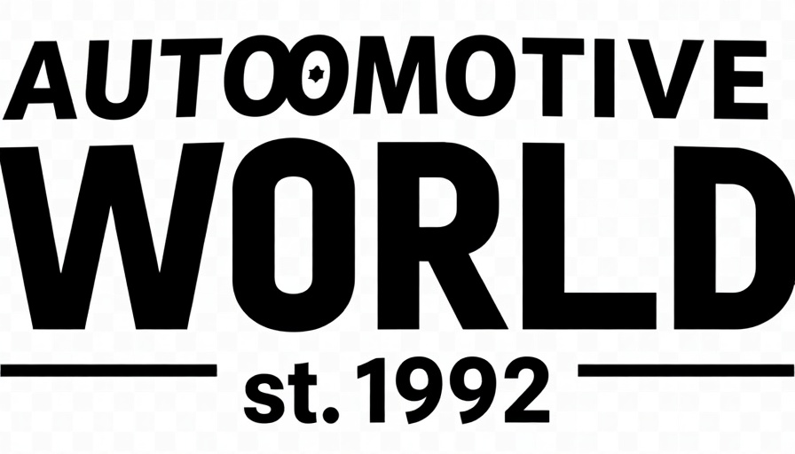 Bold 'Automotive World est. 1992' logo for auto sales training.