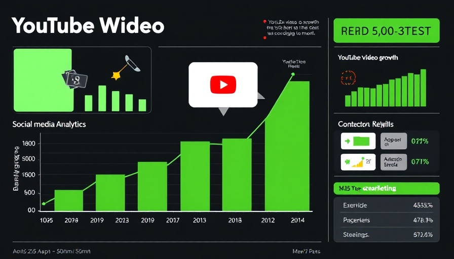 YouTube B2B Marketing: Graph showing video lead growth over time.