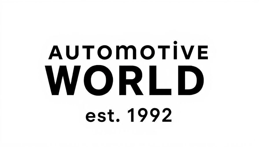 Logo for Automotive World est. 1992, minimalist design.