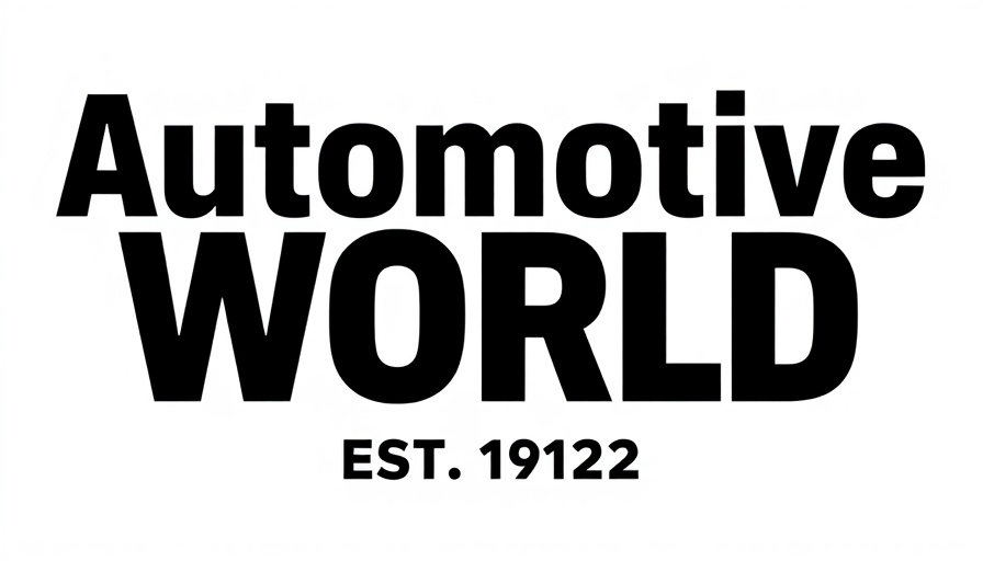 Automotive World logo, est. 1992, bold text design