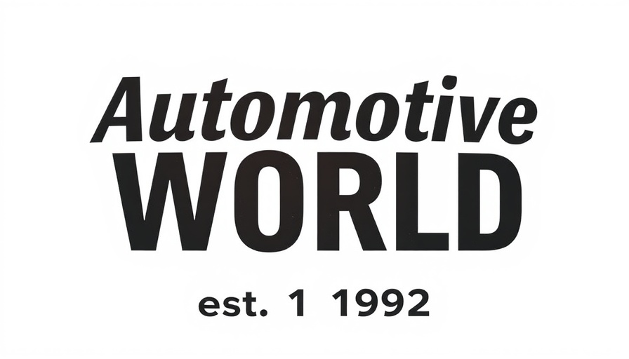 Bold 'Automotive World est. 1992' text logo.