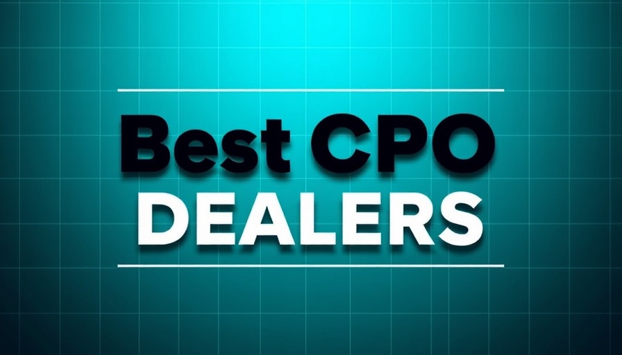 Best CPO Dealers Toyota graphic with abstract teal background.