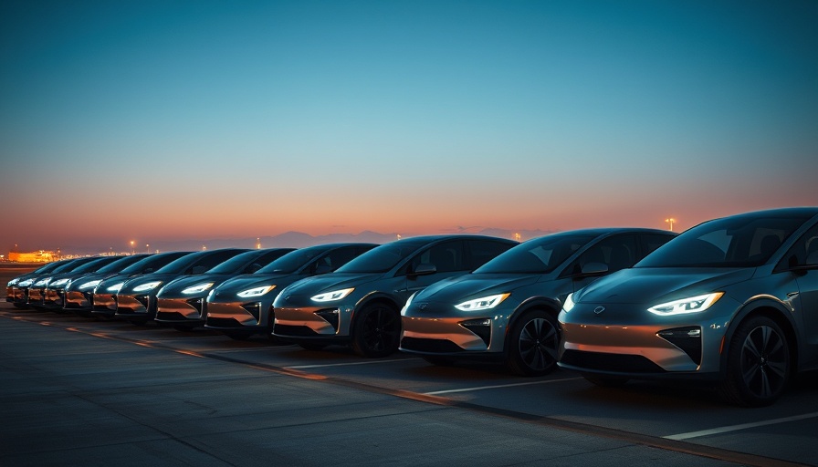 Modern electric vehicles on a night runway, EPA's eligible EVs.