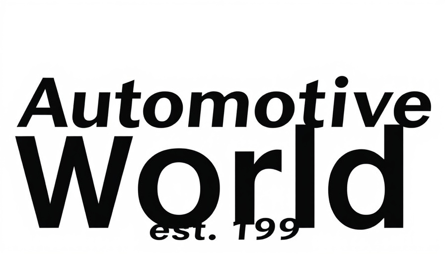 Logo for Automotive World, est. 1992.