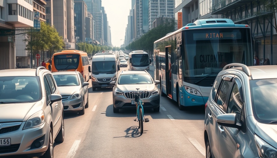 Diverse vehicles on a busy street, illustrating automotive refinance and pricing dynamics