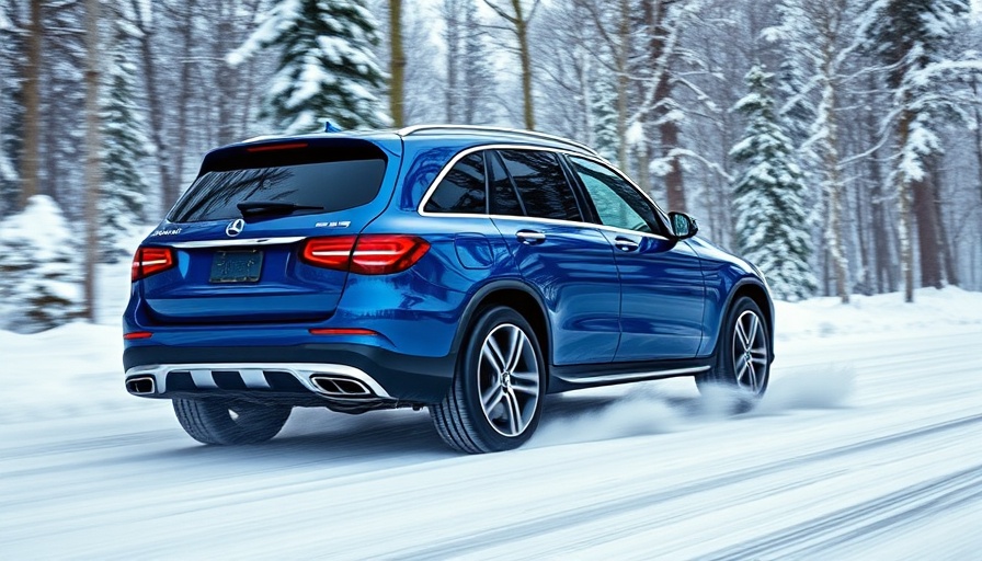 2026 Mercedes-Benz GLC-Class Electric Prototype on snowy road