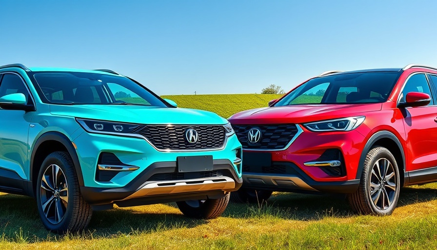 Modern SUVs outdoors, possibly linked to tariffs exemption news.