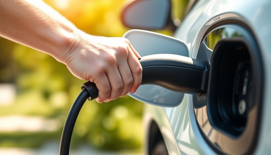 Close-up of EV charging with cable, highlighting rise in new leases.