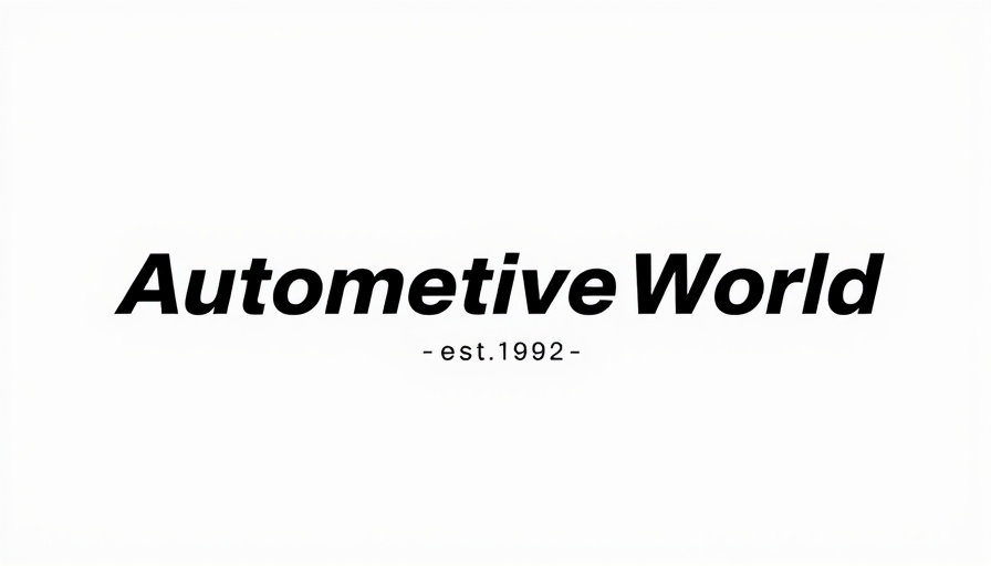 Automotive World logo est. 1992 in bold typography.