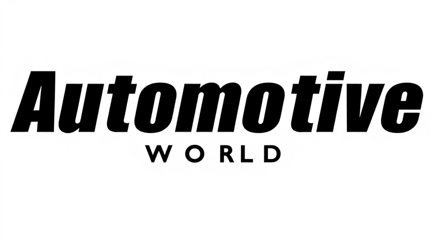 Automotive World est. 1992 bold logo design