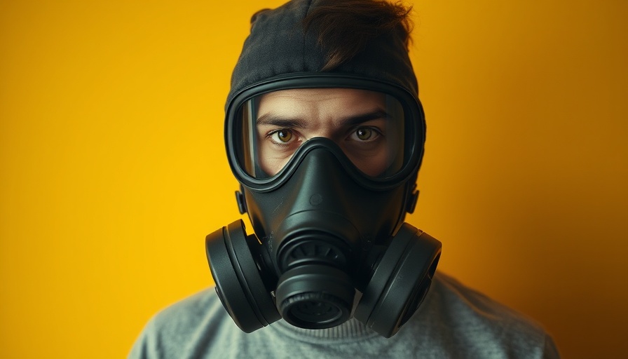 Gas mask symbolizes toxic behaviors in dealership teams.