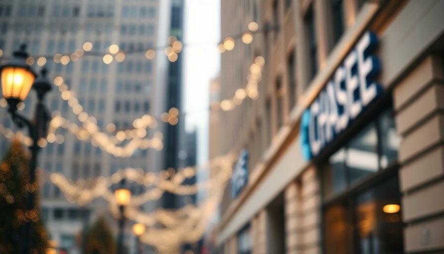 Chase Auto private label financing highlighted with blurred festive lights.