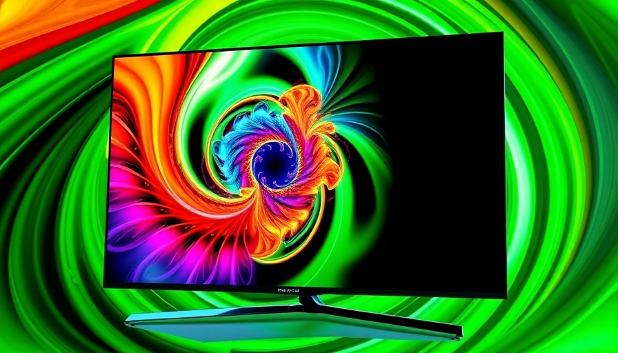 Best OLED TVs 2025: Vivid display on a colorful, swirling background.