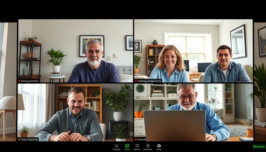 Virtual meeting discussing AI-enhanced web development in auto industry.