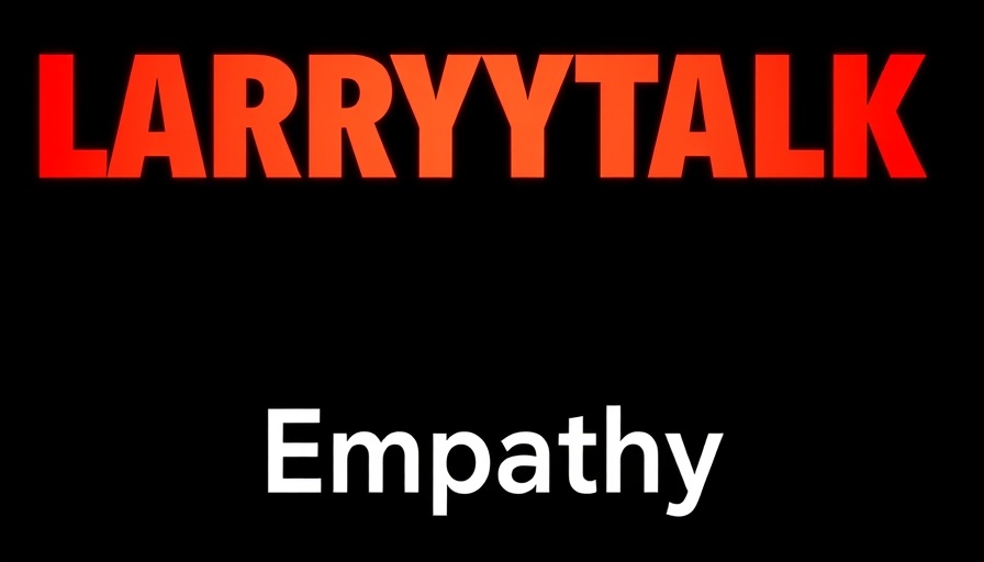 Graphic design for a talk, featuring 'Empathy' below the title.