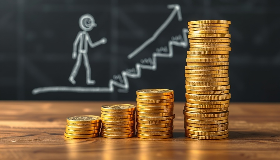 Ascending coins and chalk figure depicting executive compensation increase 2024