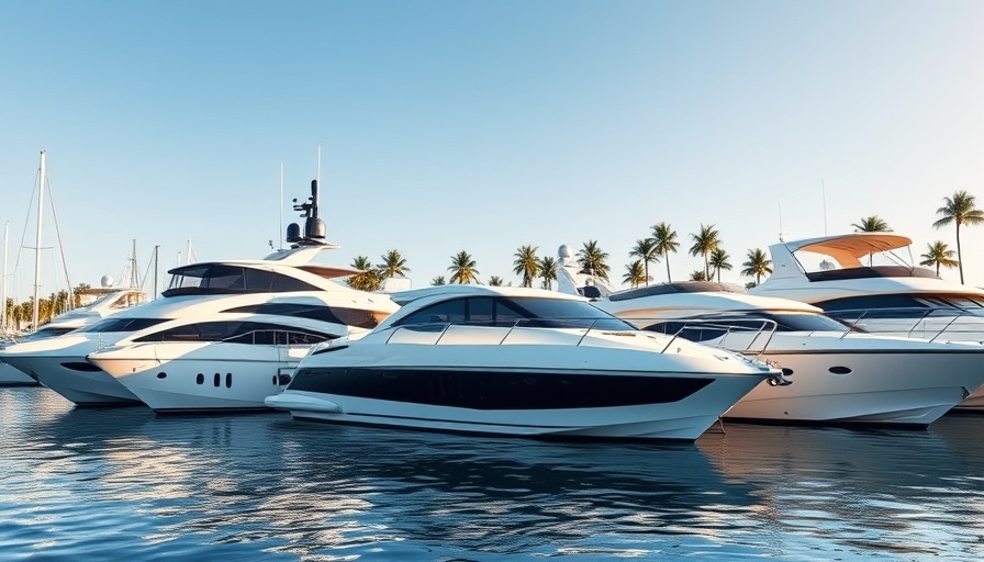 Tariff uncertainty and boat registrations affecting marina with docked yachts