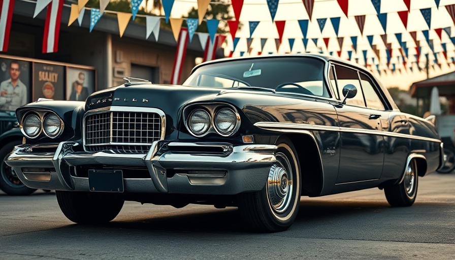 Luxurious classic Chrysler car for 100th anniversary celebration.