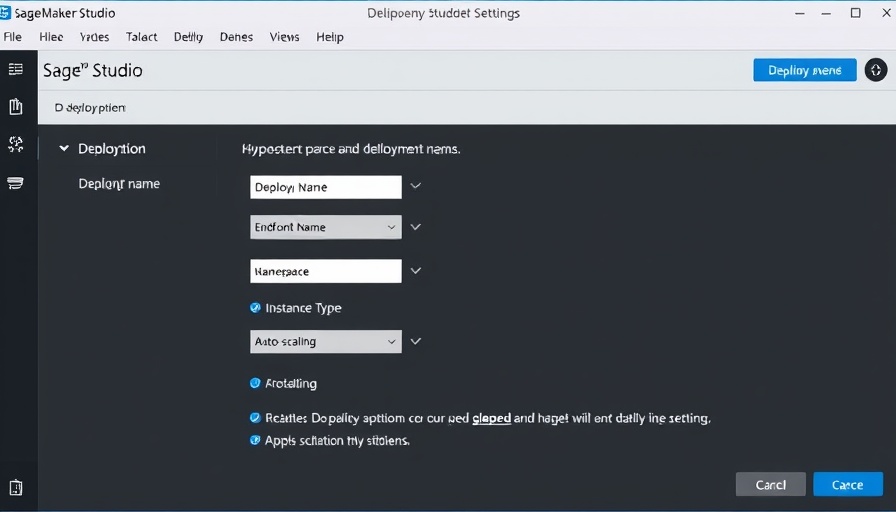 SageMaker HyperPod deployment settings in dark theme.