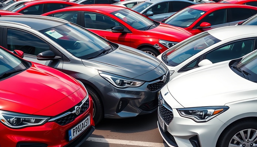 Variety of cars parked; Credit Acceptance originations drop.