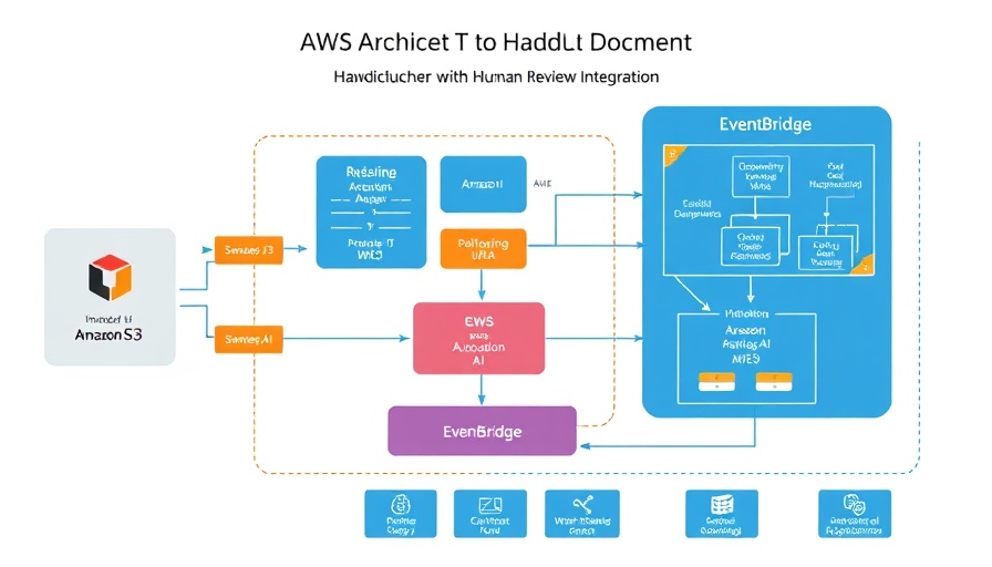 AWS workflow for document processing and human review.