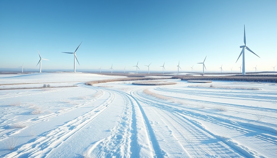 Finland's growth opportunity through sustainable energy in a snowy landscape.
