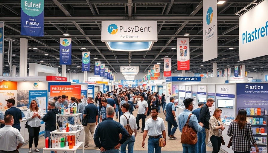 K-Alliance Global Plastics Trade Shows vibrant event floor, professionals networking.