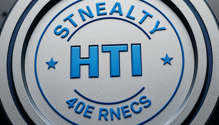 Circular HTI Plastics logo celebrating 40 years, custom plastic injection molding theme.