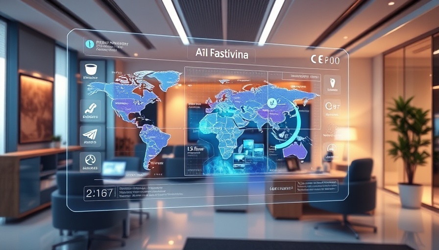 Agentic AI enhancing travel industry with futuristic holographics