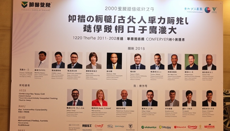 Conference poster for Automotive USA 2025 showcasing automotive finance services and industry experts.