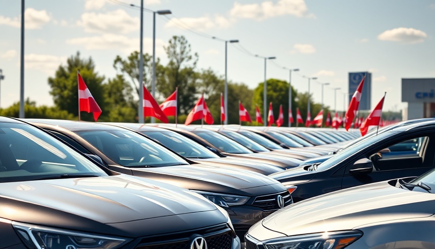 Cars parked in a lot, showcasing a dealership atmosphere, potentially illustrating asset use.