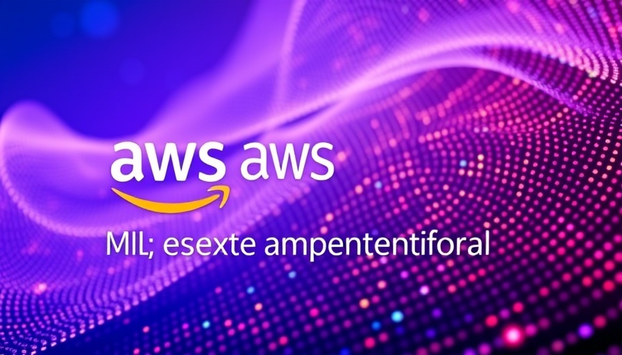 AWS ML experimentation blog graphic with blue-purple gradient.