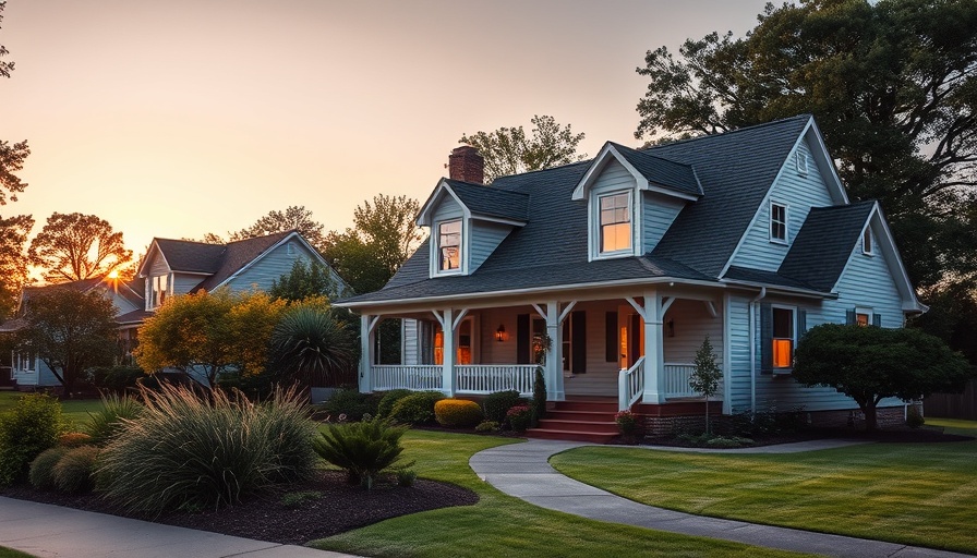 Charming suburban home at sunset, exploring realtors' home pricing.