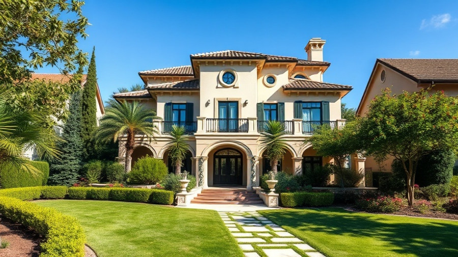 Luxurious villa enhancing HOA management property value with elegance.