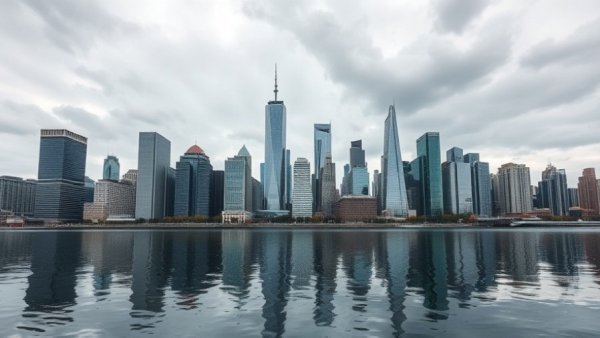 Skyline of a city, a place where buying may be cheaper than renting