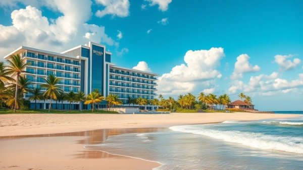 Stunning adults-only resort in Cancun, oceanfront view.