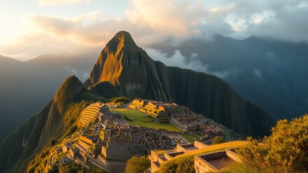 Machu Picchu at sunrise with morning fog, Best Time to Visit Machu Picchu.