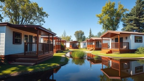 Charming mobile homes highlighting inspection importance.