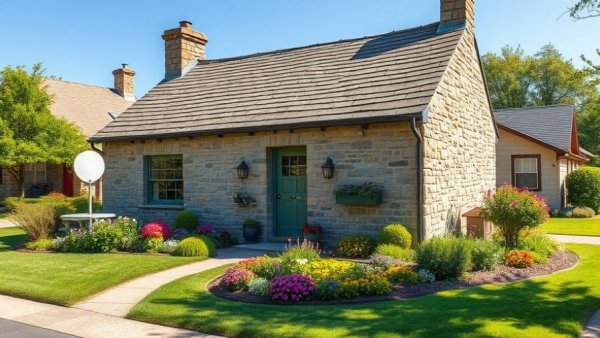 Charming stone cottage in USA real estate market