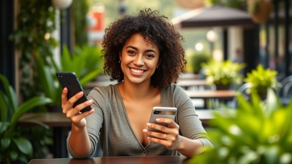 Young woman exploring credit cards at an outdoor cafe, Beginner's Guide to Credit Cards