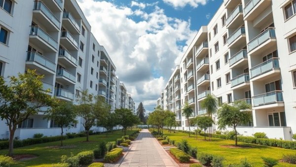 Modern white condo building emphasizing condo inspection importance.