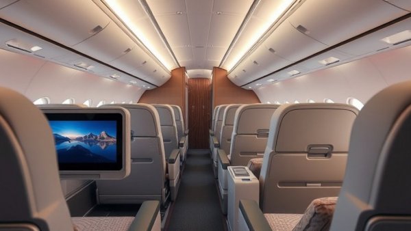 Luxurious airplane cabin showcasing comfort and style, ideal for elite travelers.
